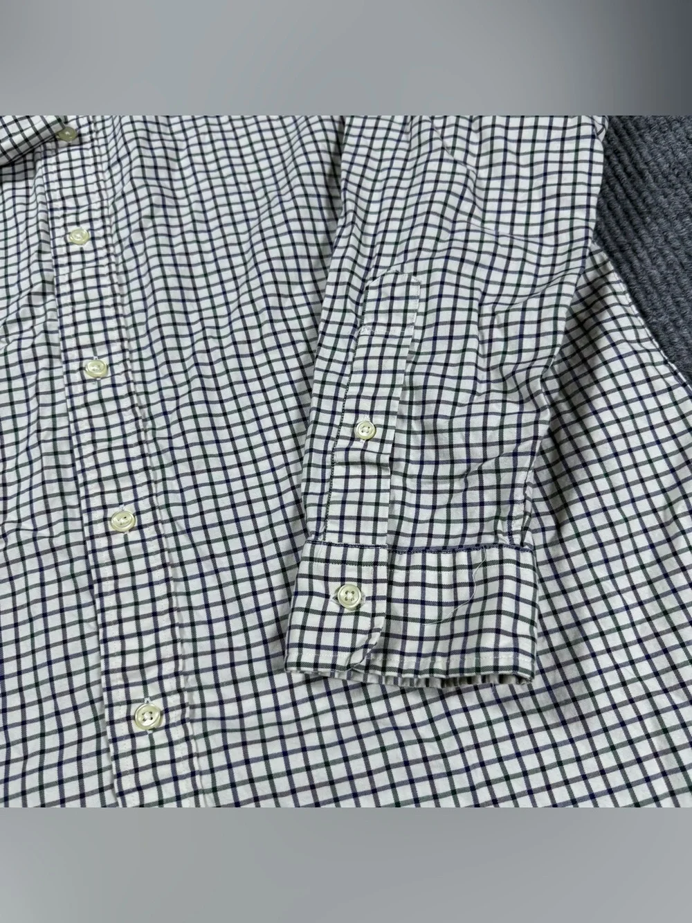Polo Ralph Lauren Shirt Men’s L Classic Fit Button Down Cotton Plaid Tattersall